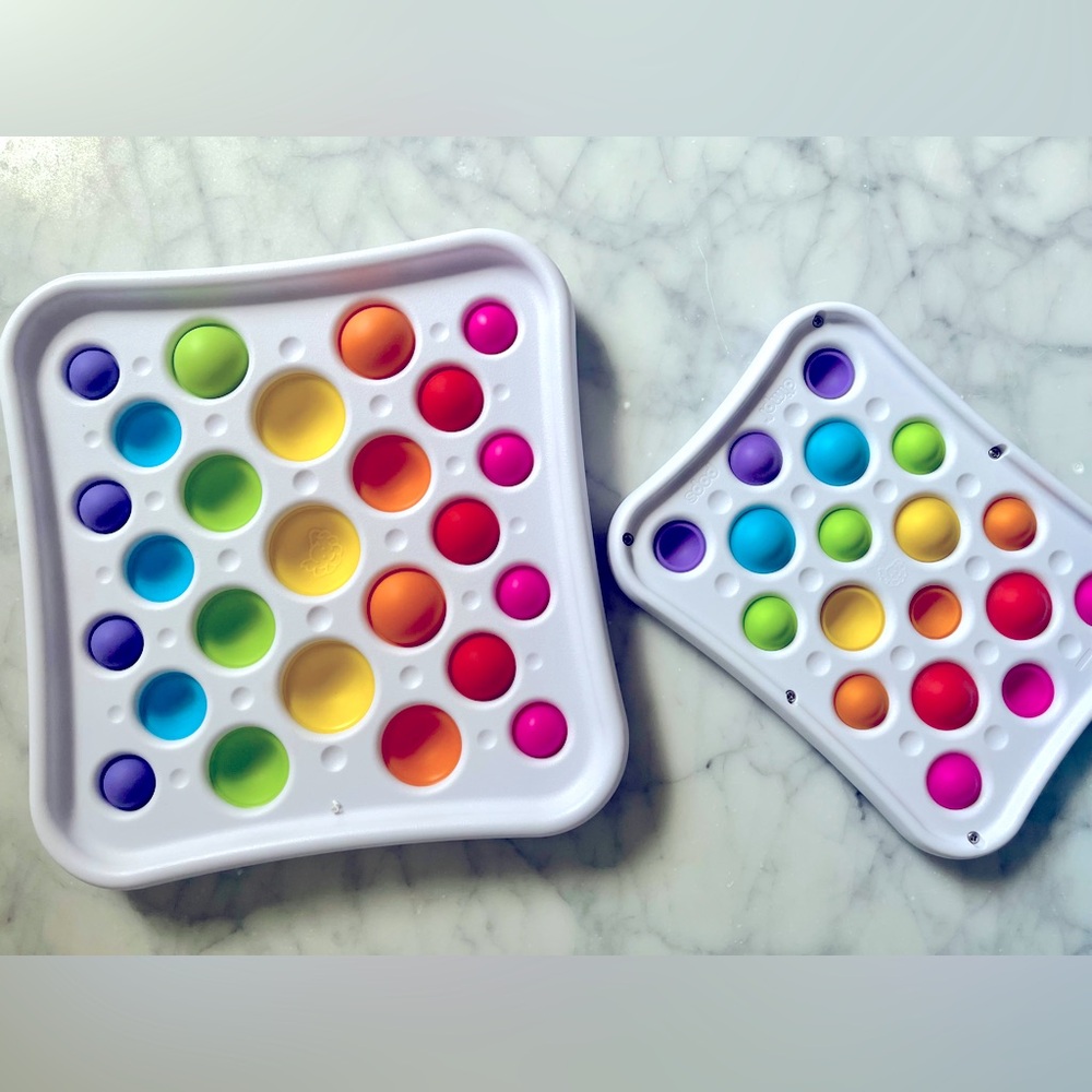 Brand New Set of Two Fat Brain Toys Simple Dimple Sturdy Board Toys